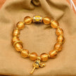 Tibetan Prayer Wheel Charm Incense Ash Glass Beaded Bracelet，Spiritual Lucky Jewelry
