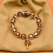 Tibetan Prayer Wheel Charm Incense Ash Glass Beaded Bracelet，Spiritual Lucky Jewelry