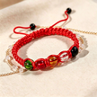Hand Woven Red String 7 Chakra Bracelet, Natural Stone Bead Protection Amulet, Lucky Peace Blessing Memorial Bracelet Gift for Men Women
